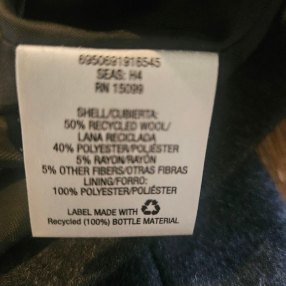 Men's Covington Gray Wool Blend Full Zip Jacket Size L - Picture 6 of 11